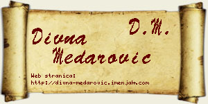 Divna Medarović vizit kartica